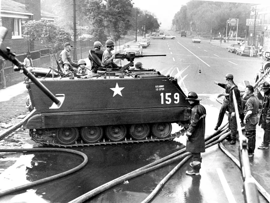 “The tanks in ‘67, boy … they’d damn near knock a building down.” - WALTER P. REUTHER LIBRARY, ARCHIVES OF LABOR AND URBAN AFFAIRS, WAYNE STATE UNIVERSITY