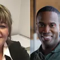Left: Reporter Brenda Battel, former of the <i>Huron Daily Tribune</i>. Right: Former U.S. Senate candidate John James. Left: Reporter Brenda Battel, former of the <i>Huron Daily Tribune</i>. Right: Former U.S. Senate candidate John James.