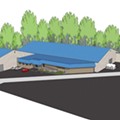 Rendering of the proposed warehouse.