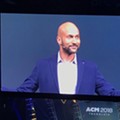 Keegan-Michael Key opened a Quicken Loans company meeting at LCA today and no one knows what's going on