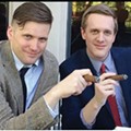 White nationalist Richard Spencer and alt-right attorney Kyle Bristow (right).