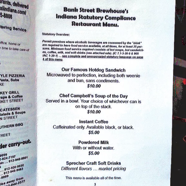 Why Would Indiana S Bank Street Brewhouse Serve Nuked Hot Dogs And Powdered Milk Food Drink Detroit Detroit Metro Times