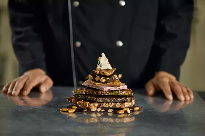 Chocolat en grains à Läderach - PHOTO AVEC L'AUTORISATION DE LÄDERACH