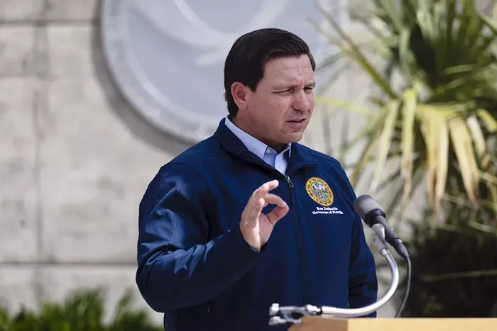 Gov. Ron DeSantis says bias on campus "indoctrinates" college students. - PHOTO BY EVA MARIE UZCATEGUI/GETTY IMAGES