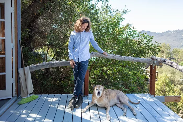 Bhakti Baxter lives and works in Topanga State Park in the Santa Monica Mountains. - PHOTO BY MORGAN WALTZ