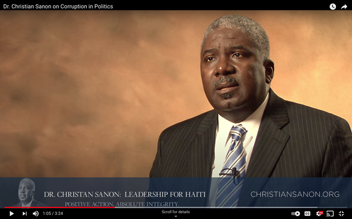 Sanon held meetings with other South Florida men implicated in the assassination plot in order to plan a "new dawn" for Haiti. - SCREENSHOT VIA CHRISTIAN SANON'S YOUTUBE