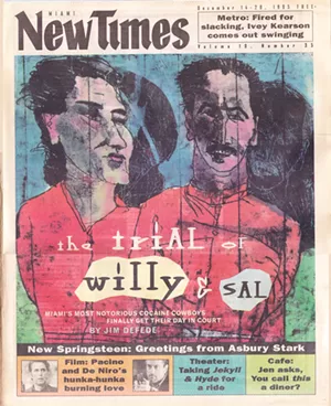 Couverture du numéro du 14 décembre 1995 de Miami New Times - MIAMI NEW TIMES ILLUSTRATION PAR ROBERT ANDREW PARKER