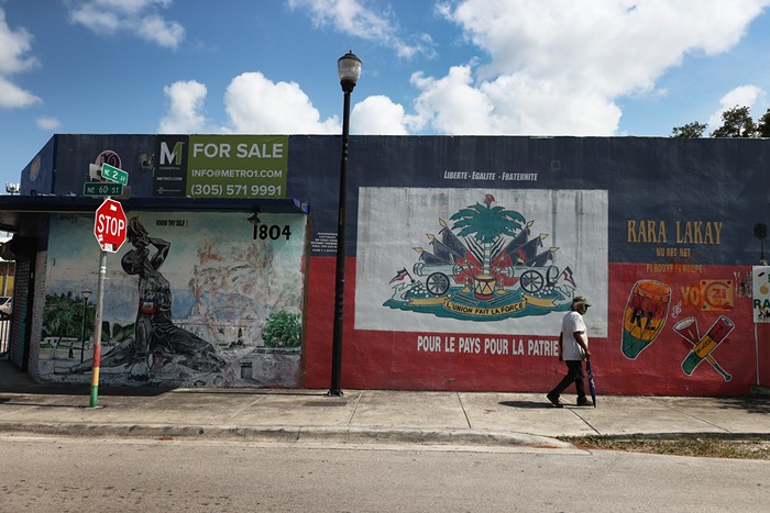 Une peinture murale sur la deuxième avenue NE à Little Haiti. - PHOTO PAR JOE RAEDLE/GETTY IMAGES