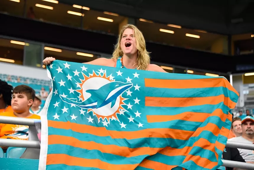Fans just want to live long enough to witness the Dolphins win the Super Bowl. - PHOTO BY MICHELE EVE SANDBERG