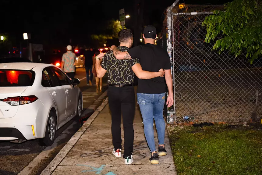 Most clubs in Wynwood have issued a "no shorts for men" mandate. See more photos from Wynwood's nightlife scene here. - PHOTO BY MICHELE EVE SANDBERG
