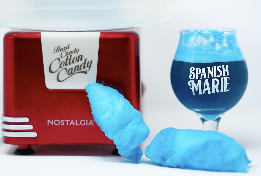 La populaire série Cotton Candy de la brasserie espagnole Marie propose des recettes comme cette framboise bleue. - PHOTO AVEC L'AUTORISATION DE LA BRASSERIE ESPAGNOLE MARIE
