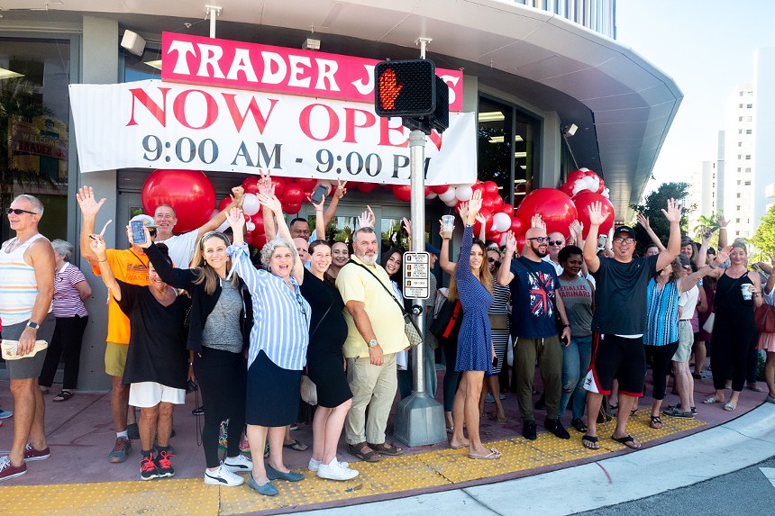 The Trader Joe's opening celebration in Miami Beach in August 2019. - PHOTO BY DANIELLA MÍA
