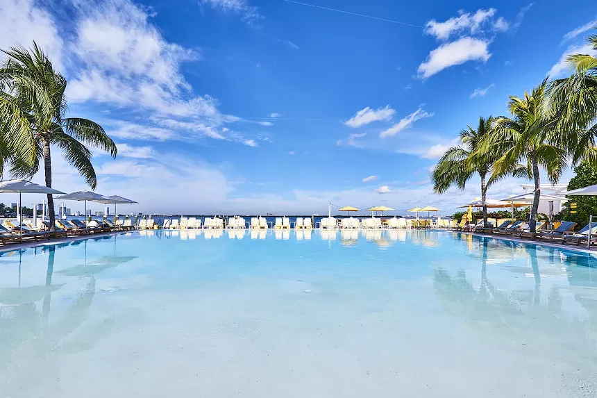 The pool scene at the Standard is anything but standard. - PHOTO COURTESY OF THE STANDARD SPA, MIAMI BEACH
