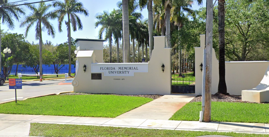 The entrance to Florida Memorial University, an institution that dates back to the mid-19th Century. - SCREENSHOT VIA GOOGLE MAPS