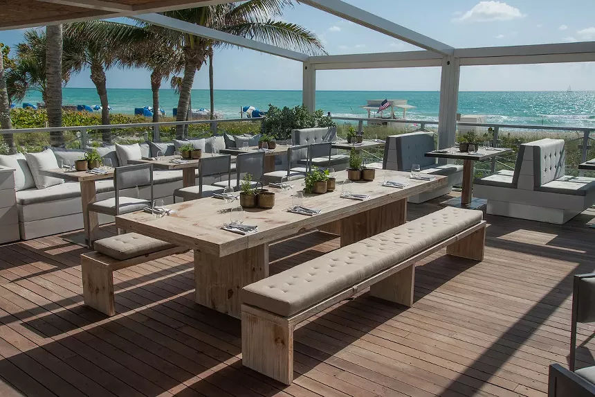 The Eden Roc Miami Beach has opened an oceanfront restaurant, Ocean Social. - PHOTO COURTESY OF OCEAN SOCIAL