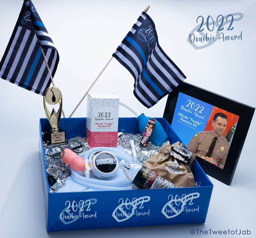Miami-Dade Police Director Alfredo "Freddy" Ramirez is the recipient of the inaugural Douchie Award. - PHOTO COURTESY OF CHAZ STEVENS