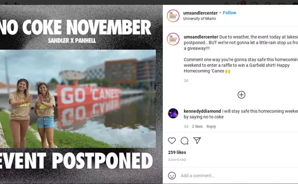 RIP to the University of Miami's "No Coke November" Campaign