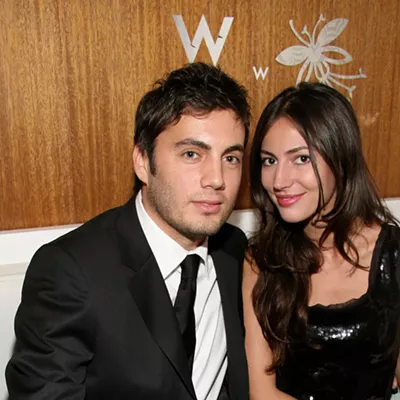 Fabian Basabe and his wife at the W VIP lounge in New York City in 2006.