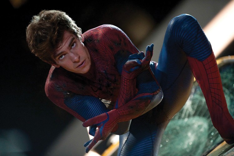 Andrew Garfield as The Amazing Spider-Man.