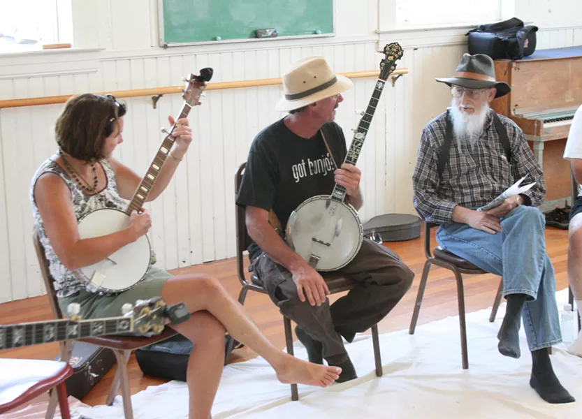 Banjo class at the Folklife Festival - PHOTO BY BOB DORAN