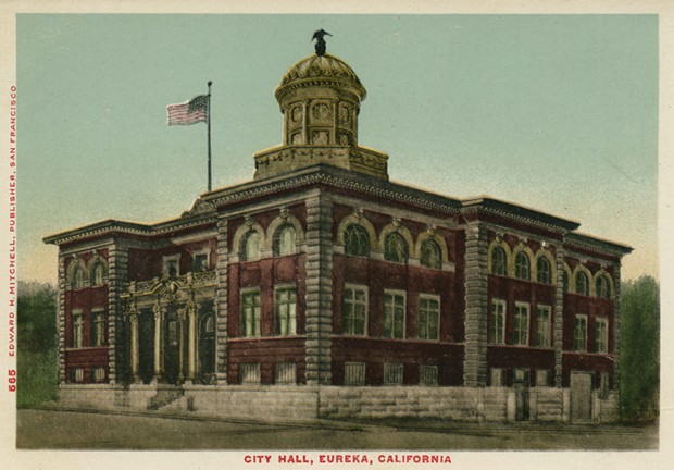 Eureka City Hall - POSTCARD FROM THE HUMBOLDT PROJECT COLLECTION OF STEVEN LAZAR