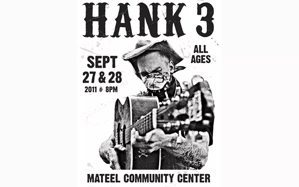 Hank3 - SHOW POSTER FROM DIAMONDBACK