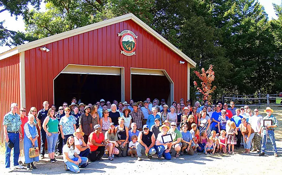 Honeydew VFD with friends and family - COURTESY OF HONEYDEW VFD