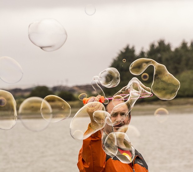 It wouldn't be a Kinetic event without bubbles. - MARK LARSON