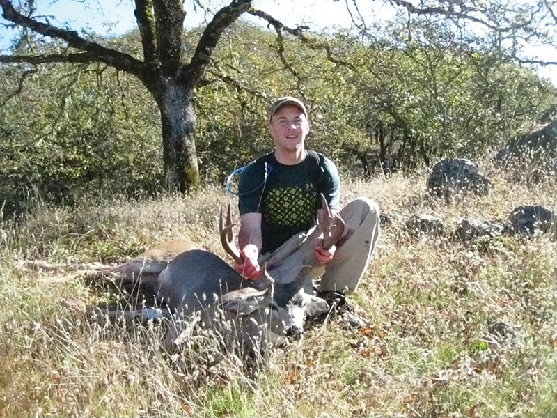Jeffrey Bird with a buck he killed earlier this year near Horse Mountain. - PHOTO COURTESY OF JEFFREY BIRD