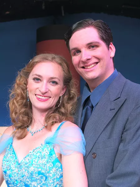 Keili Simmons Marble as Hope and Erik Standifird as Billy in Anything Goes - COURTESY OF NCRT