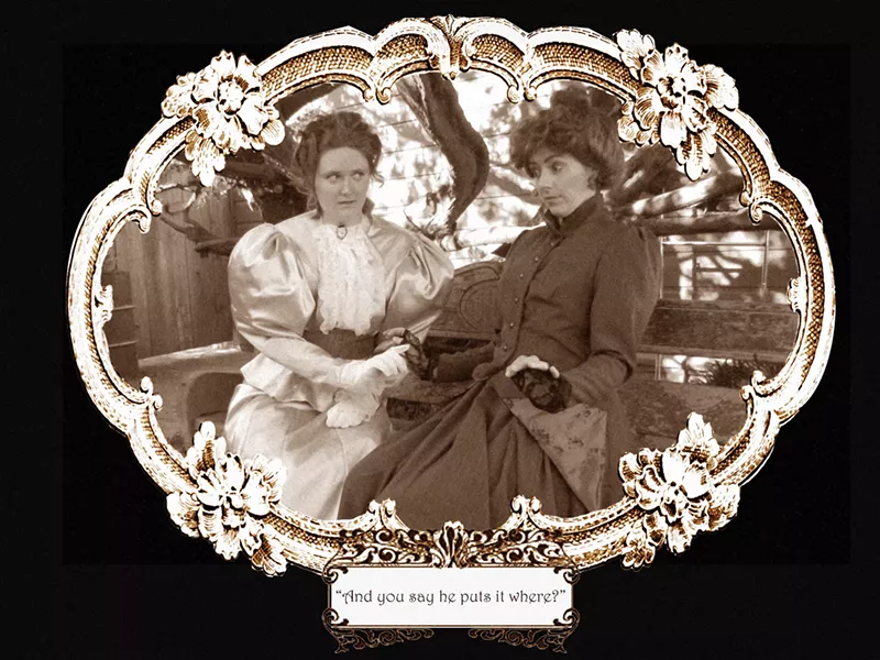 Kelsey MacIlvaine and Megan Rae Johnson in Ferndale Rep's In the Next Room - COURTESY OF FERNDALE REP
