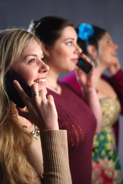 Kyra Gardner, Colleen Lacy and Sarah McKinney in For Better - PHOTO COURTESY OF REDWOOD CURTAIN