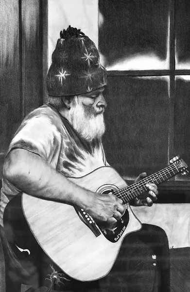 “Lester” - CHARCOAL DRY PAINTING BY EMILY REINHART