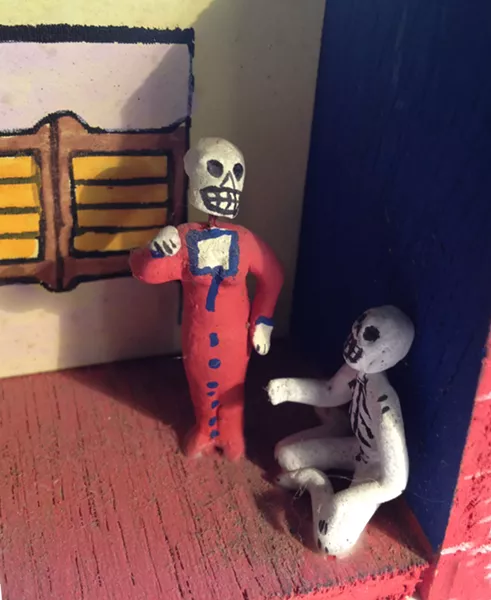 Mexican Day of the Dead tableaux - PHOTO BY BOB DORAN