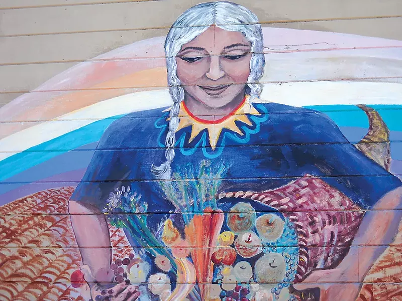 Mural at Food For People - PHOTO COURTESY OF FOOD FOR PEOPLE
