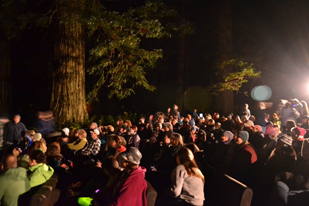 25th Annual Candlelight Walk, Prairie Creek Redwoods State Park - PHOTO BY KEN MALCOMSON