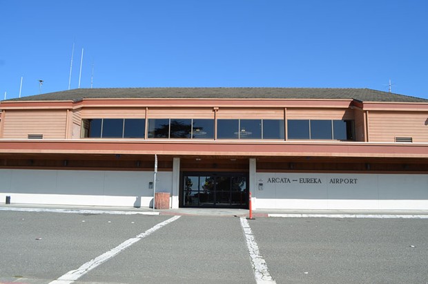 Ignore that sign - this is the California Redwood Coast Humboldt County Airport. - GRANT SCOTT-GOFORTH