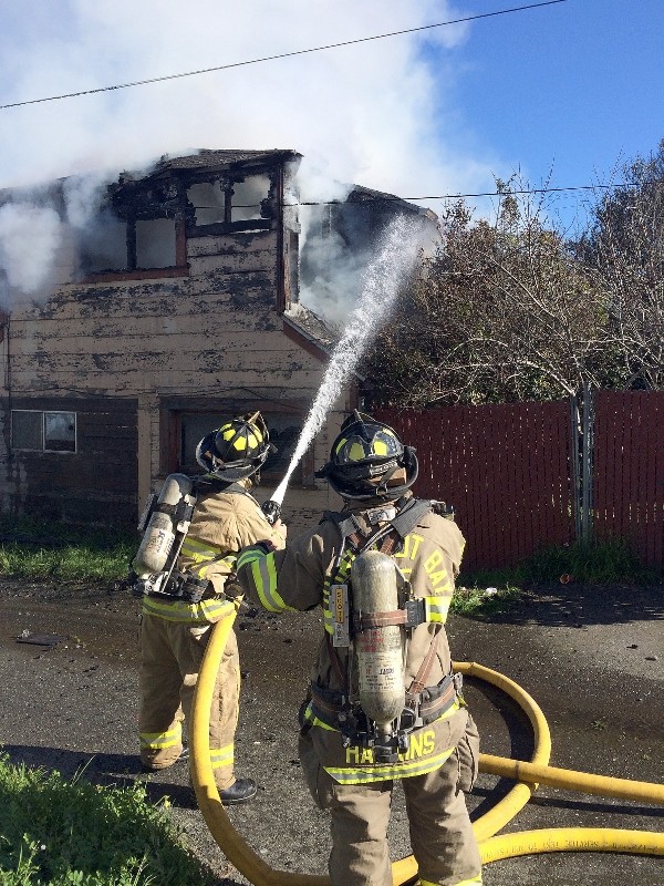 Humboldt Bay Fire investigators determined arson to be the fire's cause. - MARK MCKENNA