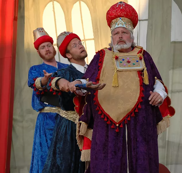 Odd Fellows - David Belton Powell, Tyler Olsen and Michael Fields in Blue Lake: the Opera - PHOTO BY JAMES DOUGLAS