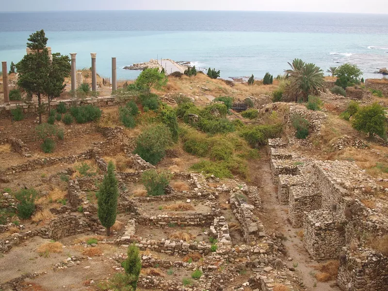 Phoenician port of Byblos, in present-day Lebanon. We may speak English the way we do because Semitic-speaking Phoenicians learned Proto-Indo-European, which they then passed on to their kids. - PHOTO BY BARRY EVANS