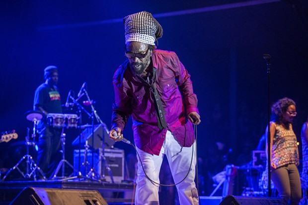Michael Rose performing on the first evening of the 30th Annual Reggae On The River 2014, Friday Aug. 1.
