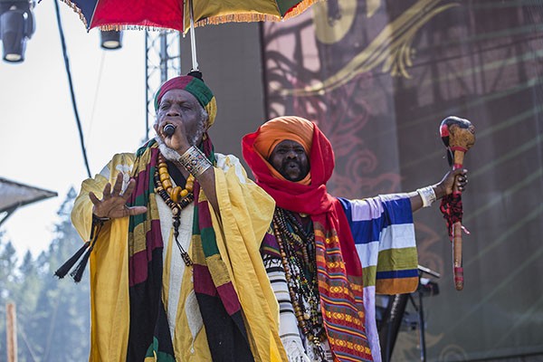 Mutabaruka performing at the 30th Annual Reggae On The River 2014, Sunday Aug. 3.