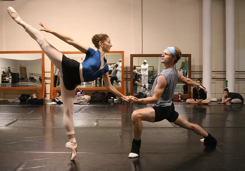 Shira Lanyi and Phillip Skaggs as Cinderella and The Prince in A Humboldt Cinderella - PHOTO BY BOB DORAN