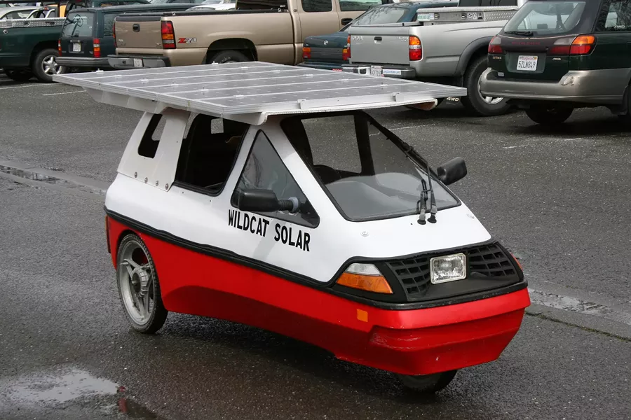Solar-powered vehicle at last year's Plan It Green conference - PHOTO BY BOB DORAN