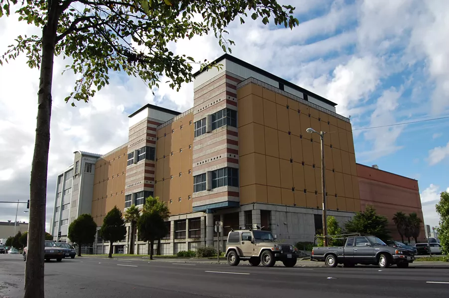 The Humboldt County Jail, seen from Fifth Street in Eureka, is already at capacity. - RYAN BURNS
