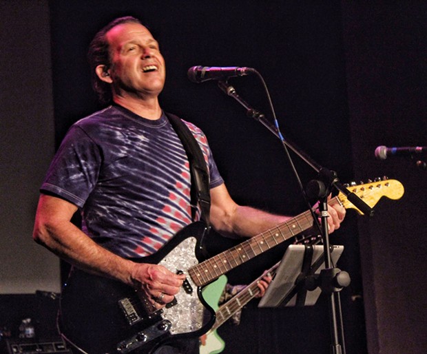 Tommy Castro and his band The Painkillers rock out as headliners for the Blues Night at the Eureka Theater during the Redwood Coast Jazz Festival on Friday, March 28. - PHOTOS BY BOB DORAN