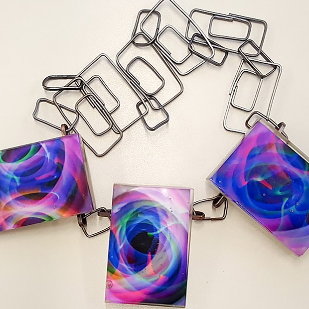 Triptych necklace by Courtney Junette. - COURTESY OF THE ARTIST