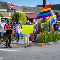 Pride Protest in Arcata Friday, Celebration in Ferndale Today