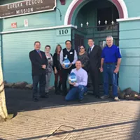 Eureka Rotary Members Donated 110 Turkeys to Rescue Mission