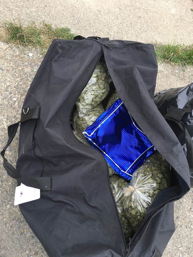 Fifty-two pounds of marijuana was found at the scene. - HCSO